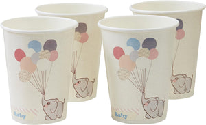 Little One Vintage Baby Elephant Pastel Paper Cups