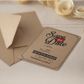 Vintage Affair - Save The Date Cards