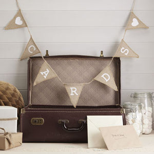 Vintage Affair - Cards Hessian Bunting