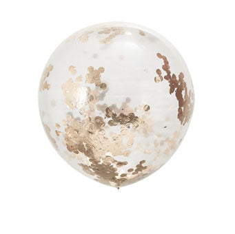 Beautiful Botanics - Balloons - 36" Confetti - Rose Gold