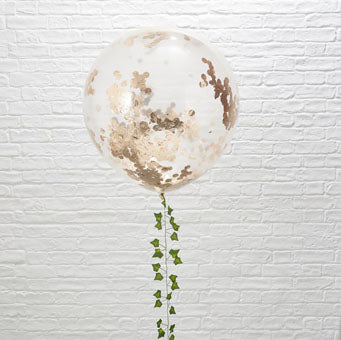 Beautiful Botanics - Balloons - 36" Confetti - Rose Gold