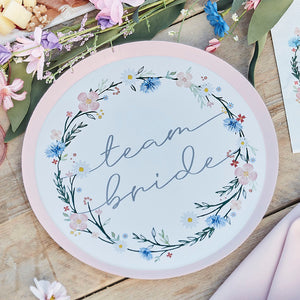 Boho Bride - Team Bride Hen Party Paper Plates