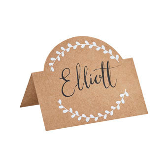 Rustic Country - Place Cards - Kraft