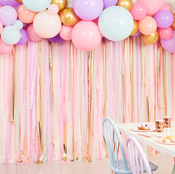 Mix It Up Pink And Rose Gold Streamer Backdrop