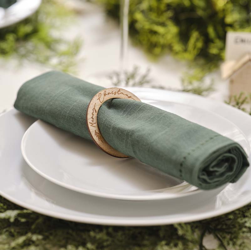 Nordic Noel - Merry Christmas Napkin Rings