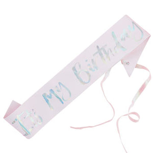 Pastel Party - It's My Birthday Sash