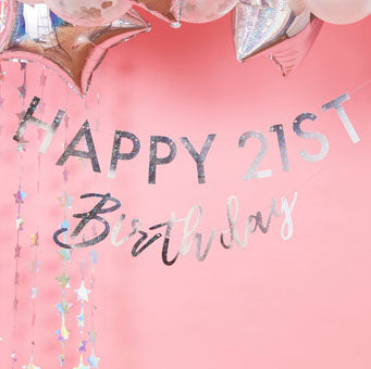 StarGazer Birthday - Bunting - Customizable Bday Milestone