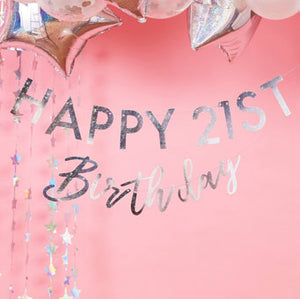 StarGazer Birthday - Bunting - Customizable Bday Milestone