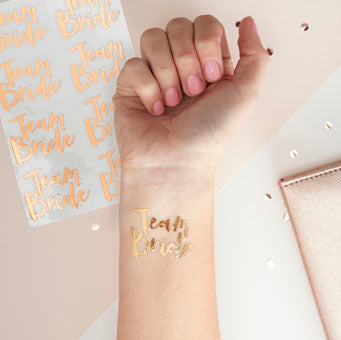 Team Bride - Temporary Tattoos