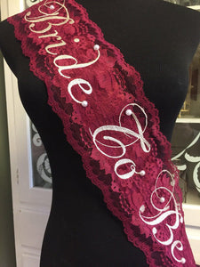 Bride To Be Sash